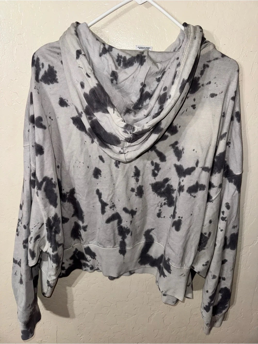 Nike Gray and Black Tie-Dye Women’s Hoodie